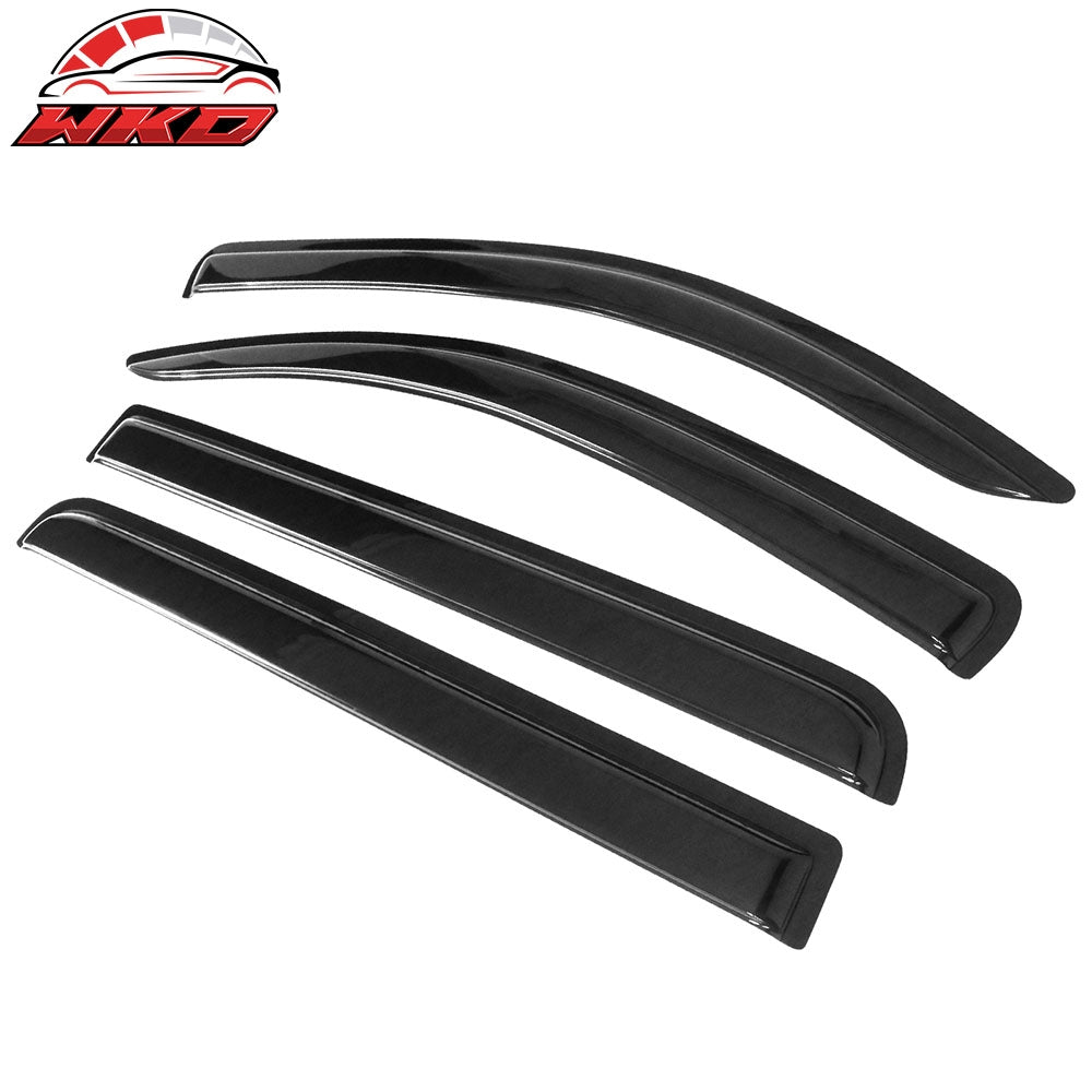 Fits 07-21 Toyota Tundra Crewmax Cab Window Visors Acrylic Tape On 4Pc Set