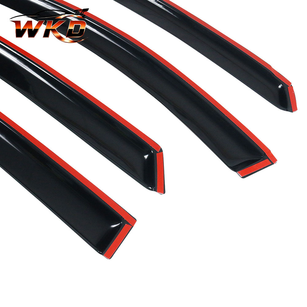 Fits 04-09 Toyota Prius XW20 4PCS Window Visors Sun Guard Rain Deflector Tape-On