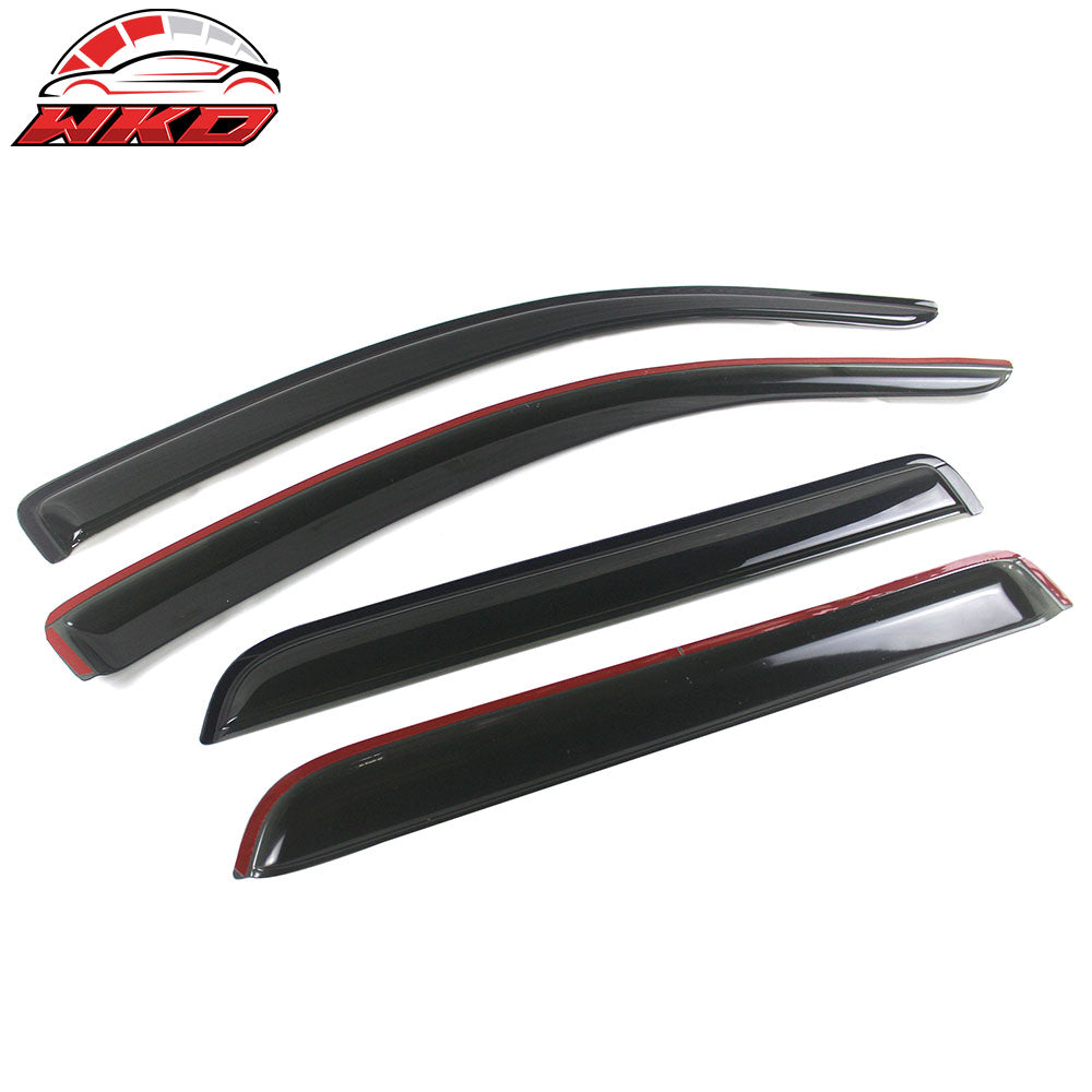Fits 08-22 Toyota Sequoia Window Visors Acrylic Sun Guard Rain Deflector 4Pc Set