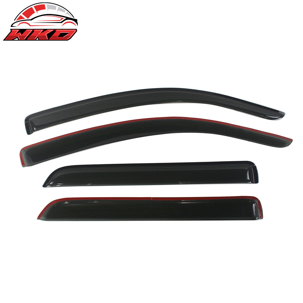 Fits 08-22 Toyota Sequoia Window Visors Acrylic Sun Guard Rain Deflector 4Pc Set