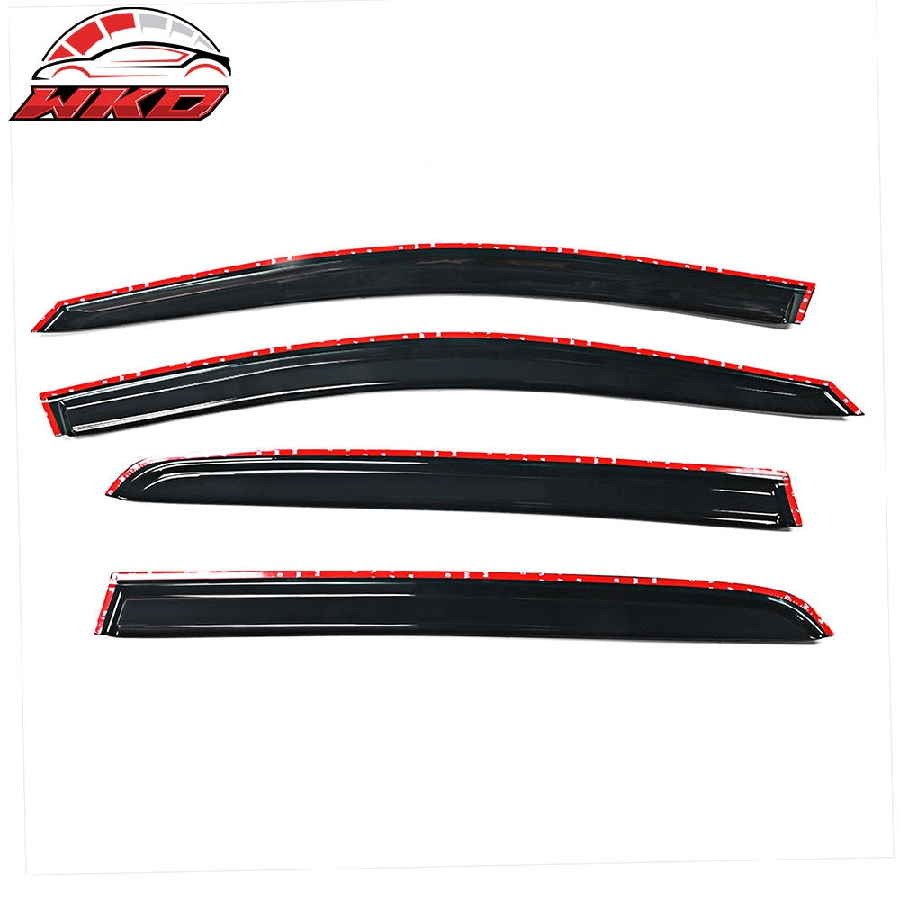 Fits 15-19 VW Golf MK7 Window Visors Acrylic Wind Deflector Rain Guard 4Pc Set