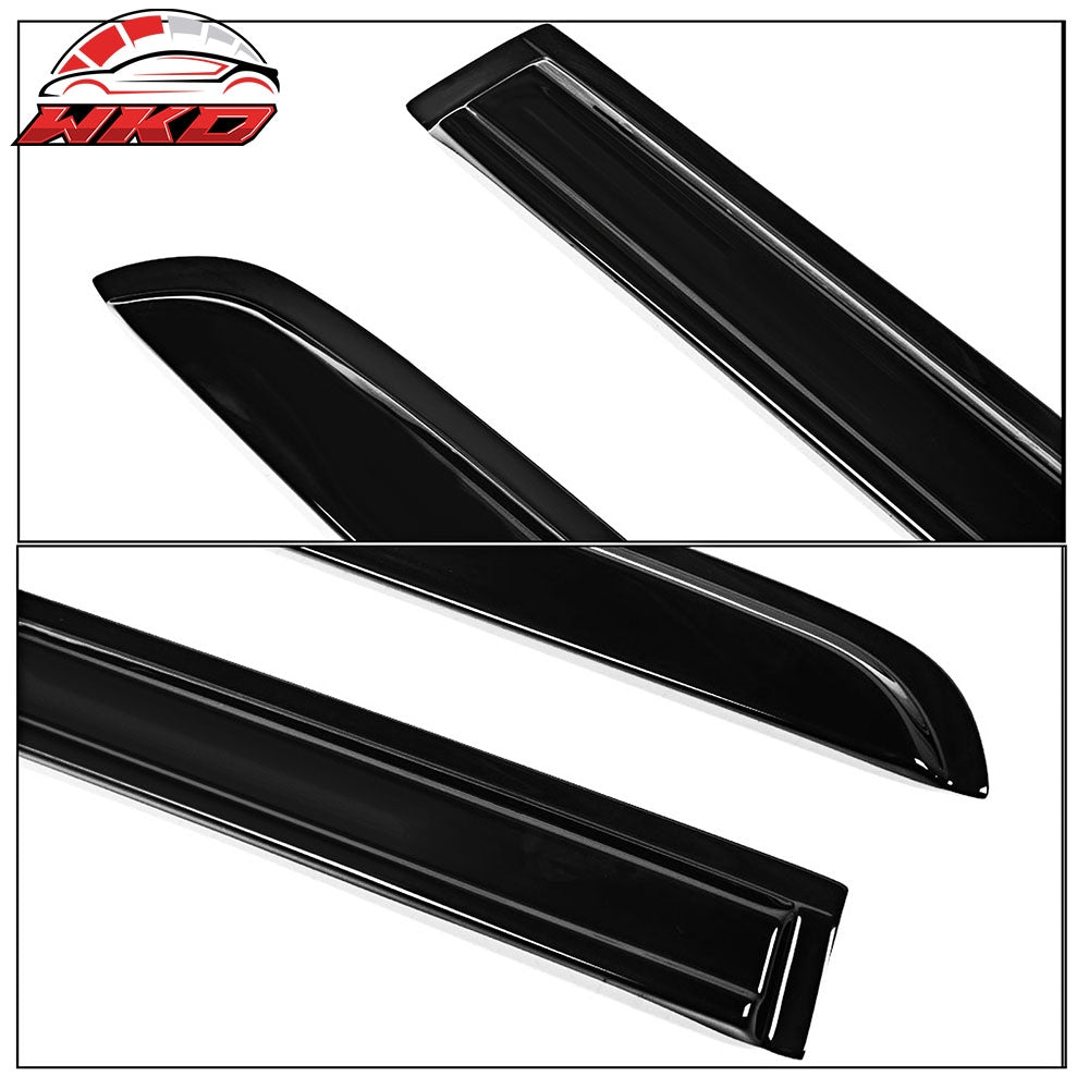 Fits 15-19 VW Golf MK7 Window Visors Acrylic Wind Deflector Rain Guard 4Pc Set