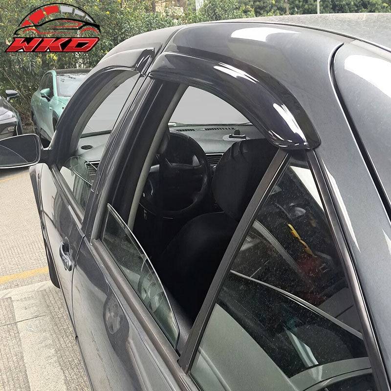 Fits 99-05 Volkswagen Jetta Sedan Acrylic Window Visor Wind Deflector Rain Guard