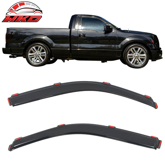 Wholesale 09-14 Ford F150 Regular Cab In-Channel Window Visors Acrylic Rain Deflector