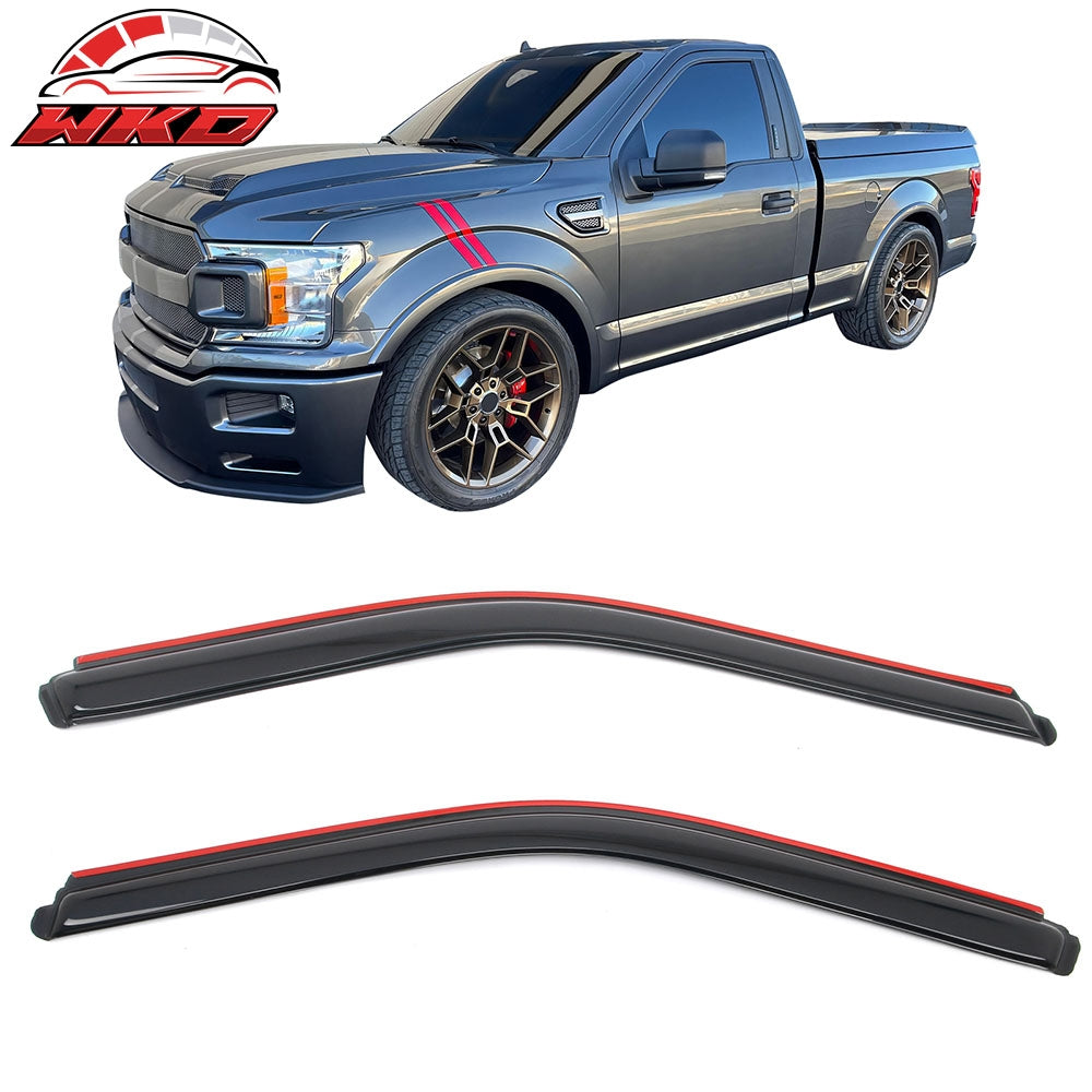 Wholesale 15-26 Ford F-150 Standard Cab Window Visors In-Channel Rain Sun Shade Vent