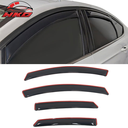 Wholesale 13-20 Ford Fusion In-Channel Window Visors Acrylic Rain Deflectors 4PCS Set
