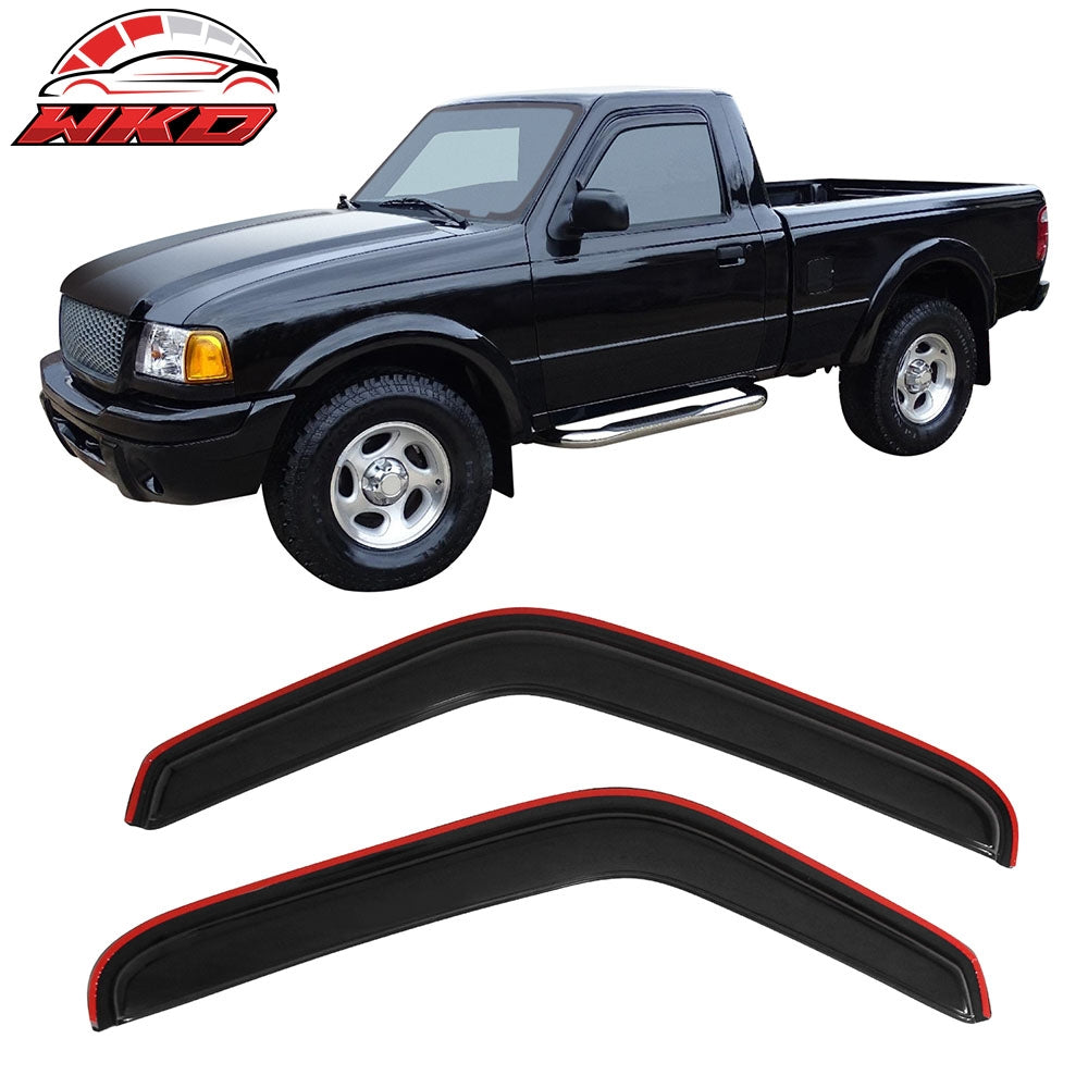 Wholesale 1993-2011 Ford Ranger Window Visor Slim Style Smoke Tinted Acrylic 每 Bulk Orders & Dealer Pricing Available
