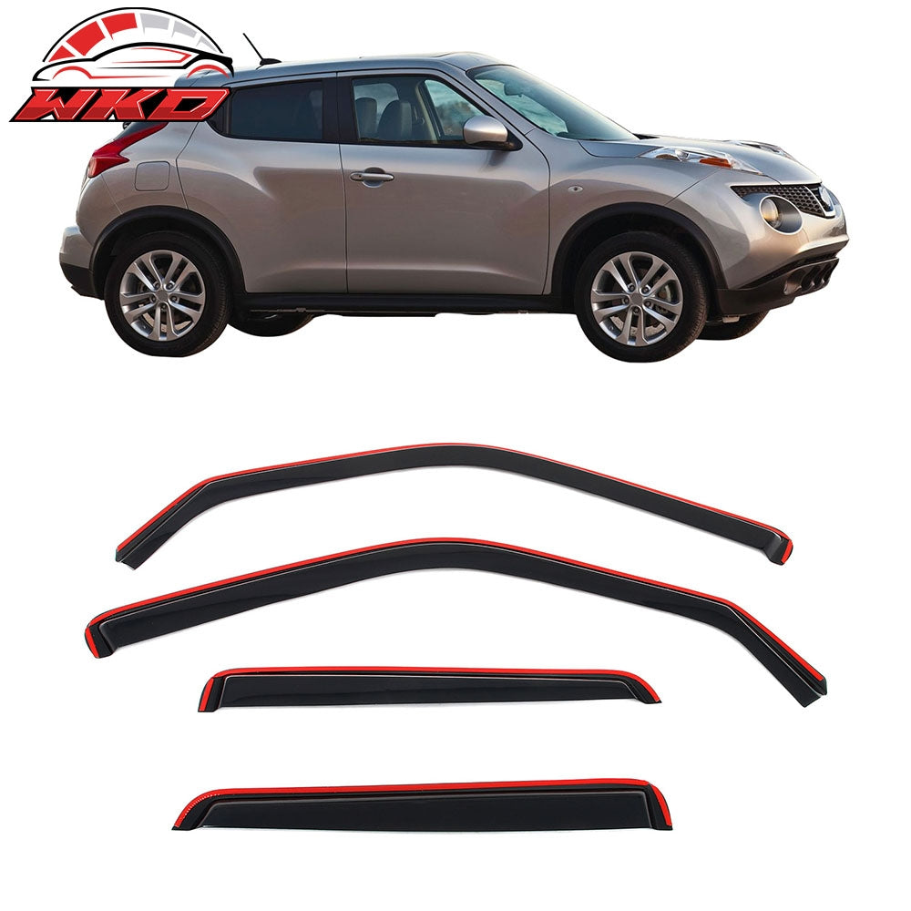 Wholesale 11-17 Nissan Juke Acrylic Window Visors In Channel Rain Sun Vent Deflectors