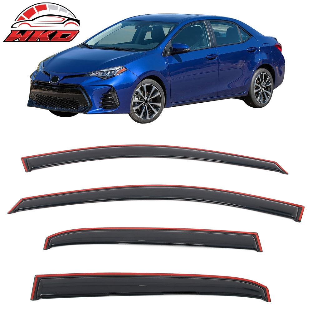 Wholesale 14-19 Toyota Corolla Sedan In-Channel Side Window Deflectors Rain Shade 4PC