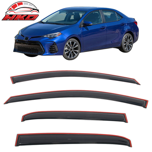 Wholesale 14-19 Toyota Corolla Sedan In-Channel Side Window Deflectors Rain Shade 4PC