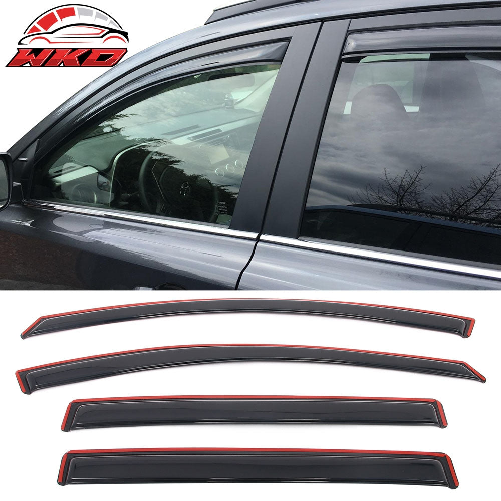 Wholesale 13-18 Toyota RAV4 Acrylic Window Visors In Channel Rain Sun Vent Deflectors