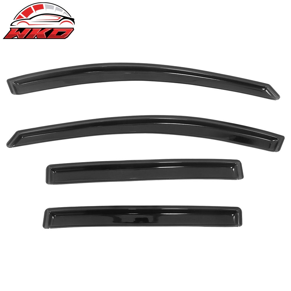 Fits 13-18 Toyota RAV4 Acrylic Window Visors In Channel Rain Sun Vent Deflectors