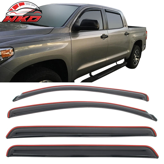 Wholesale For 07-21 Toyota Tundra Crewmax Cab In-channel Window Visor Side Door Deflectors