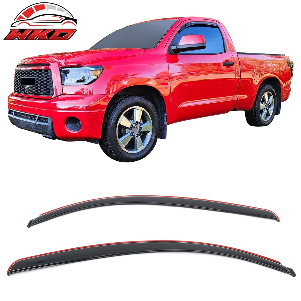 Wholesale 07-17 Toyota Tundra Standard Cab Acrylic Window Visors In Channel Deflector