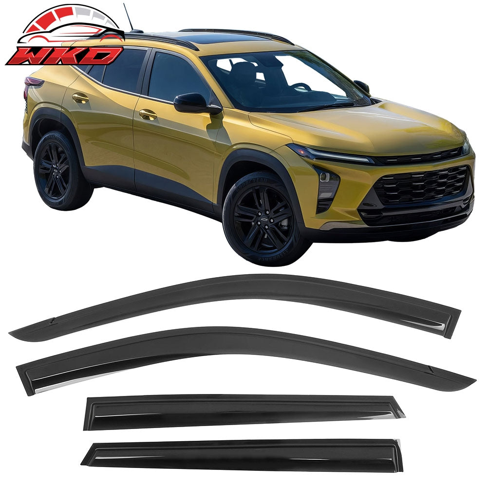 Wholesale 24-26 Chevy Trax 4PCS Mugen Style Window Visor Rain Deflector Smoke Acrylic
