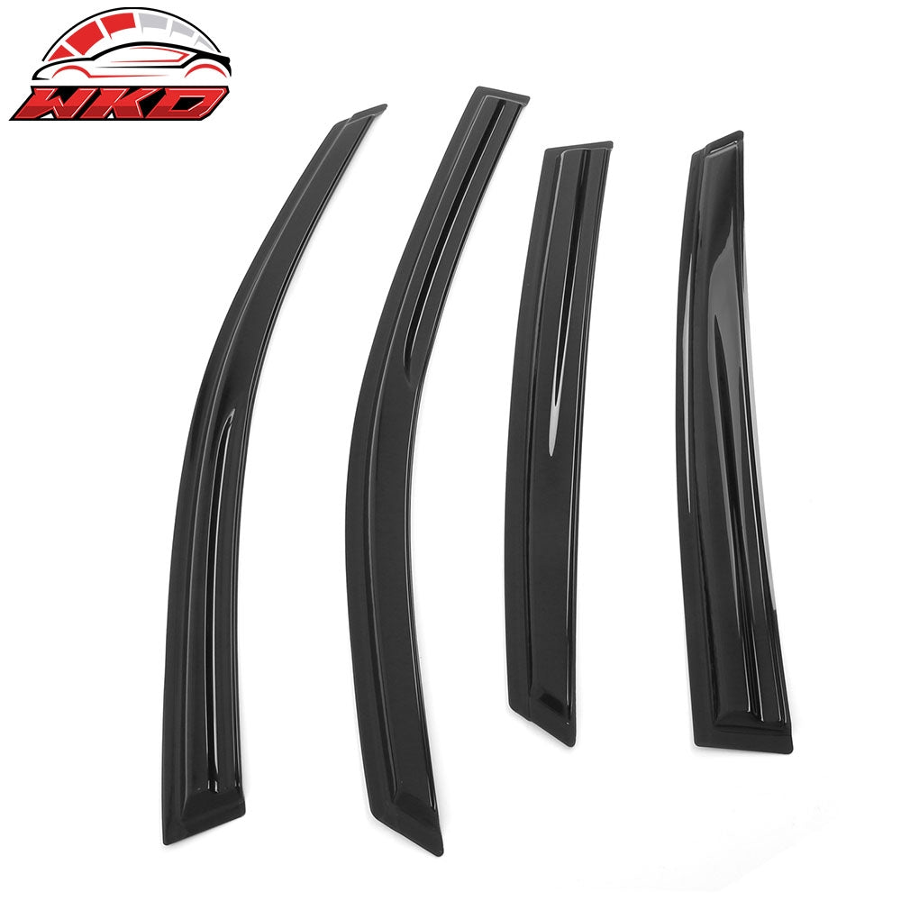 Fits 16-21 Honda Civic Sedan 4PCS Mugen Style Window Visors Rain Guards Tape-On