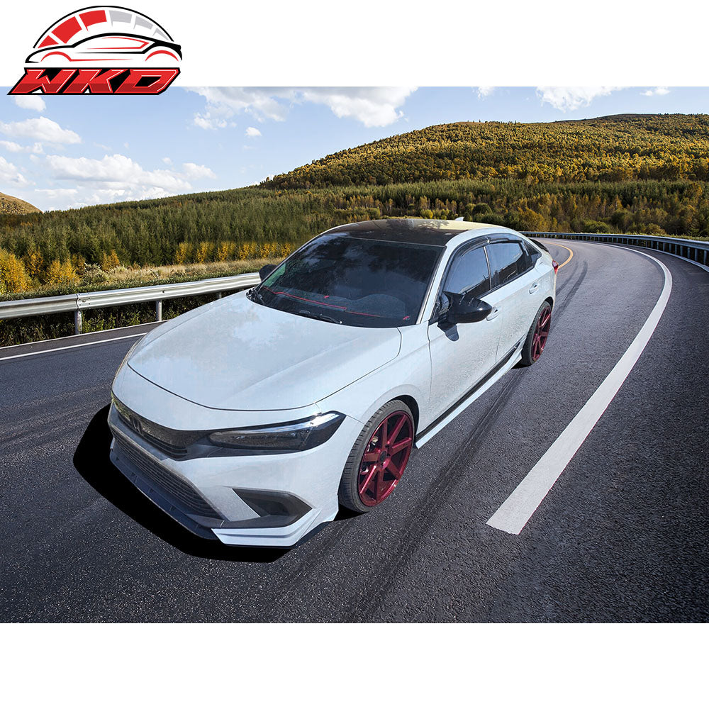 Fits 22-26 Honda Civic Sedan Mugen Style Window Visors Acrylic Air Deflector 4Pc