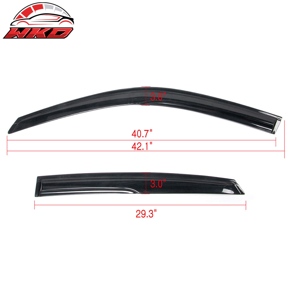 Fits 22-26 Honda Civic Sedan Mugen Style Window Visors Acrylic Air Deflector 4Pc