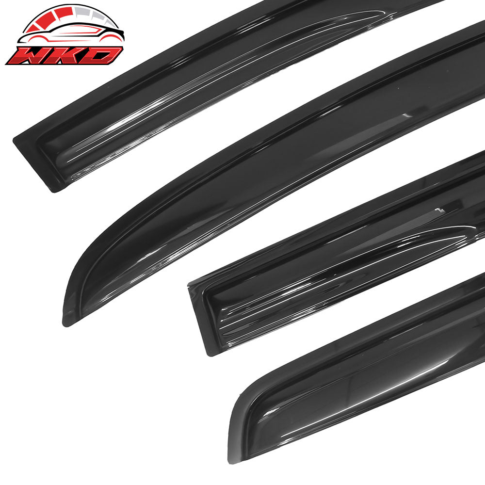Fits 15-19 Honda Fit GK Mugen Style Acrylic Window Visor Sun Shade 4PCS Set