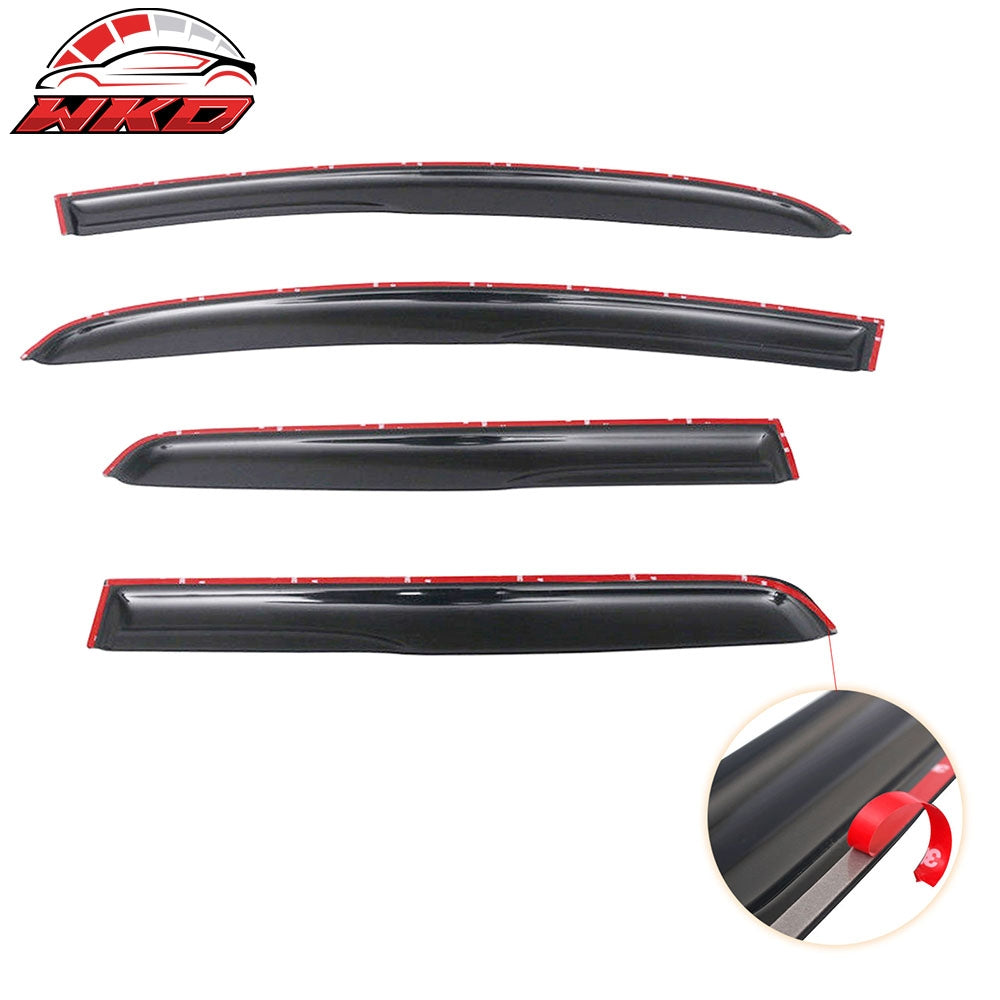 Fits 15-19 Honda Fit GK Mugen Style Acrylic Window Visor Sun Shade 4PCS Set