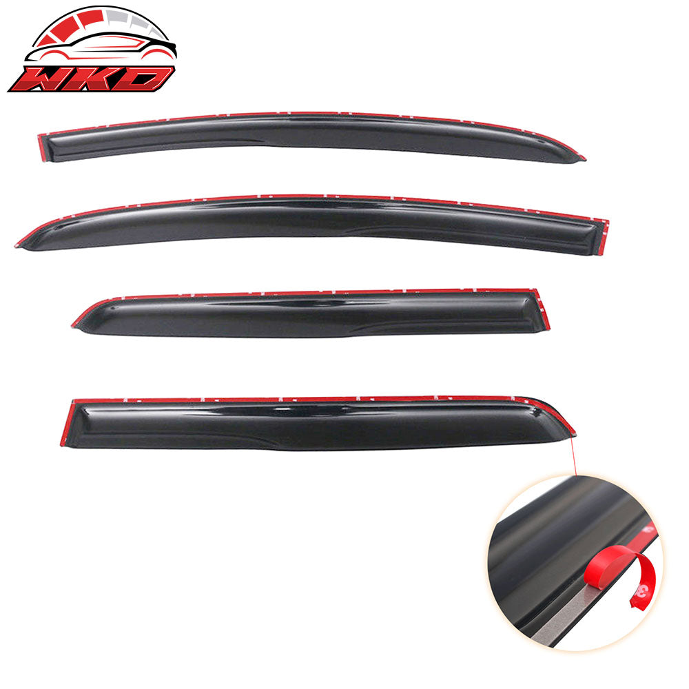 Fits 15-19 Honda Fit GK Mugen Style Acrylic Window Visor Sun Shade 4PCS Set