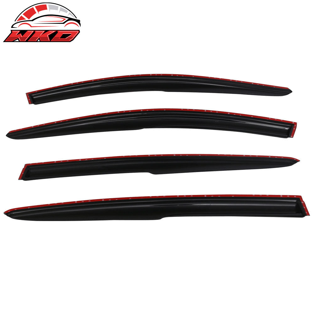 Fits 16-22 Honda HR-V Mugen Style Window Visor Acrylic 4PC Sun Rain Guard Shield