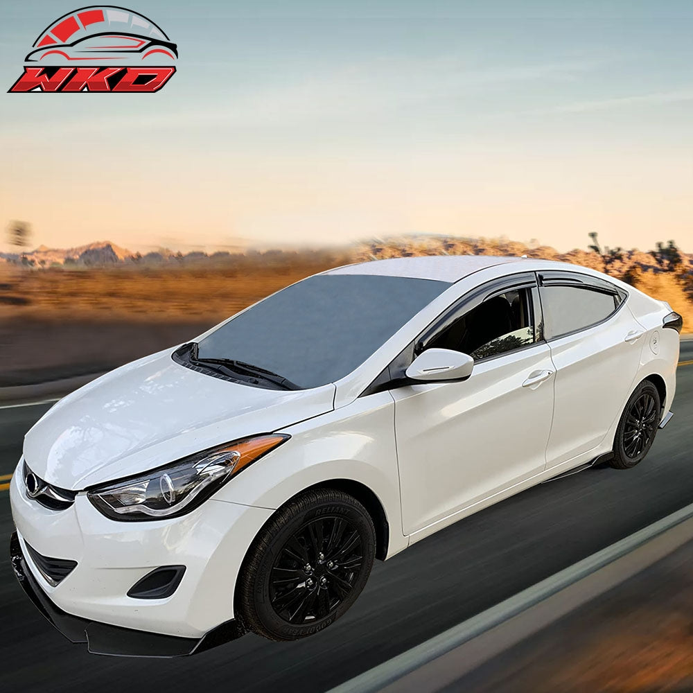 Fits 11-16 Hyundai Elantra Sedan Mugen Style Window Visors Sun Rain Deflector