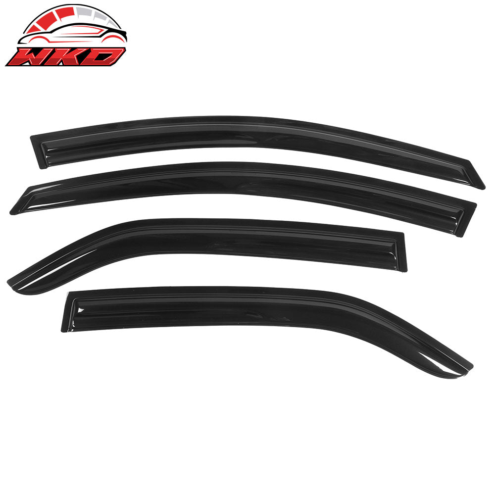 Wholesale 2009-2013 Kia Forte Sedan Mugen Style Tape on Window Visors Acrylic - Bulk Orders & Dealer Pricing Available