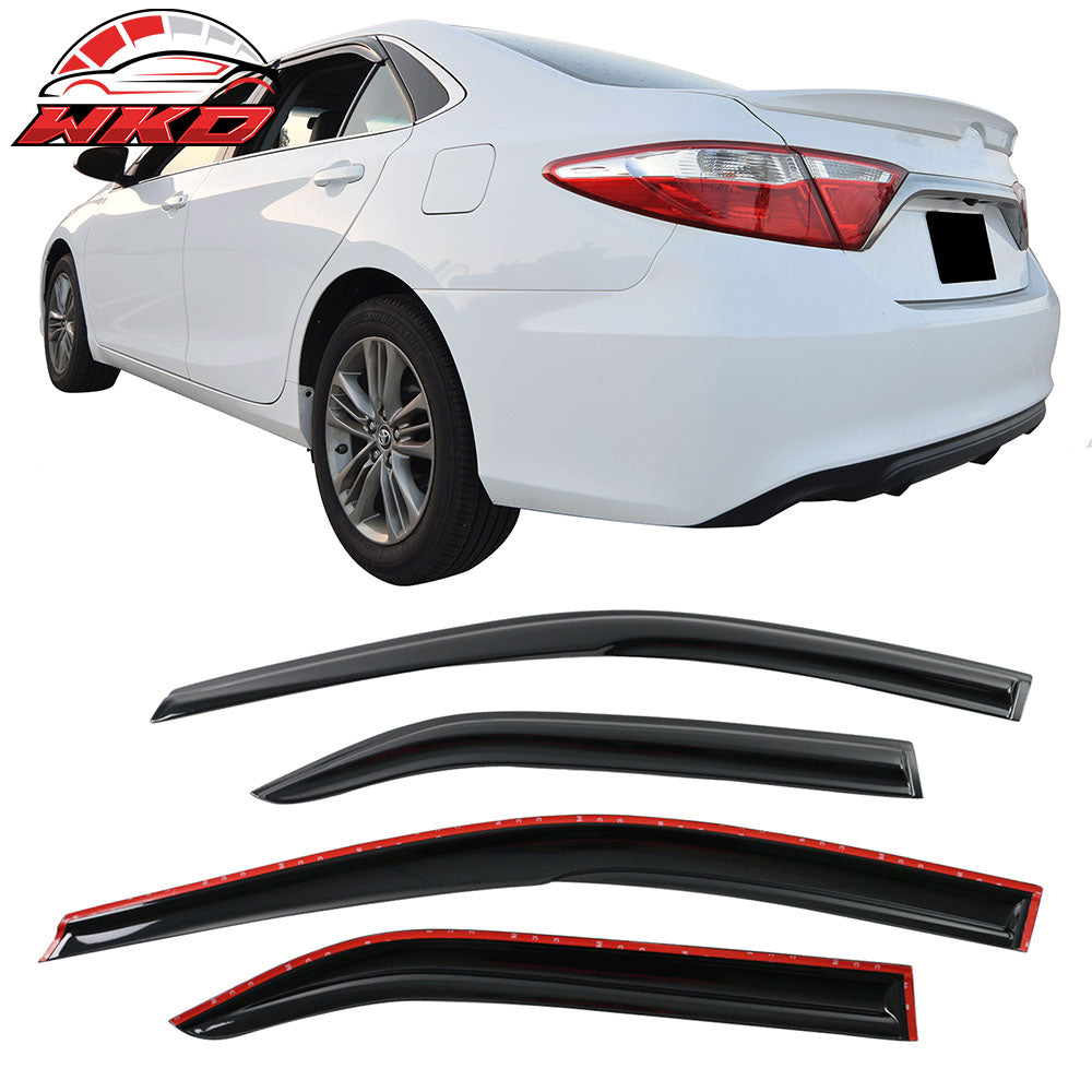 Fits 12-14 Toyota Camry Mugen Style Window Visors Acrylic Rain Guard Vent 4PC