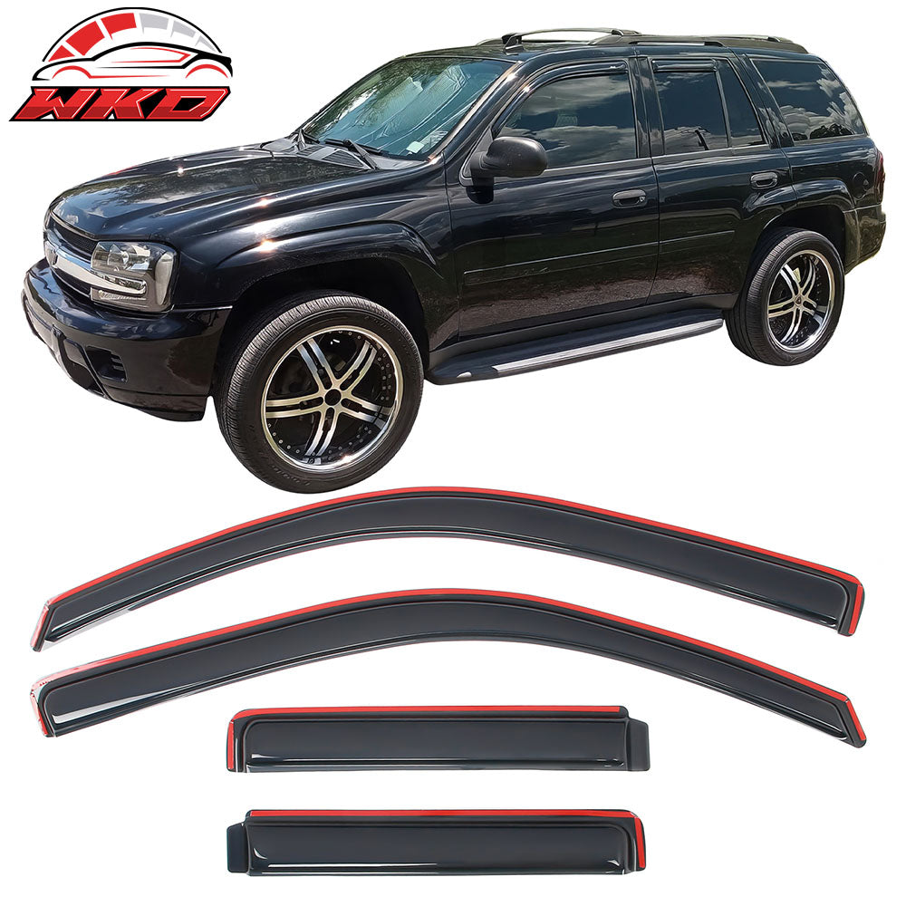For 02-09 TrailBlazer/GMC Envoy 03-08 Ascender Window Visor In-Channel Deflector | Wholesale
