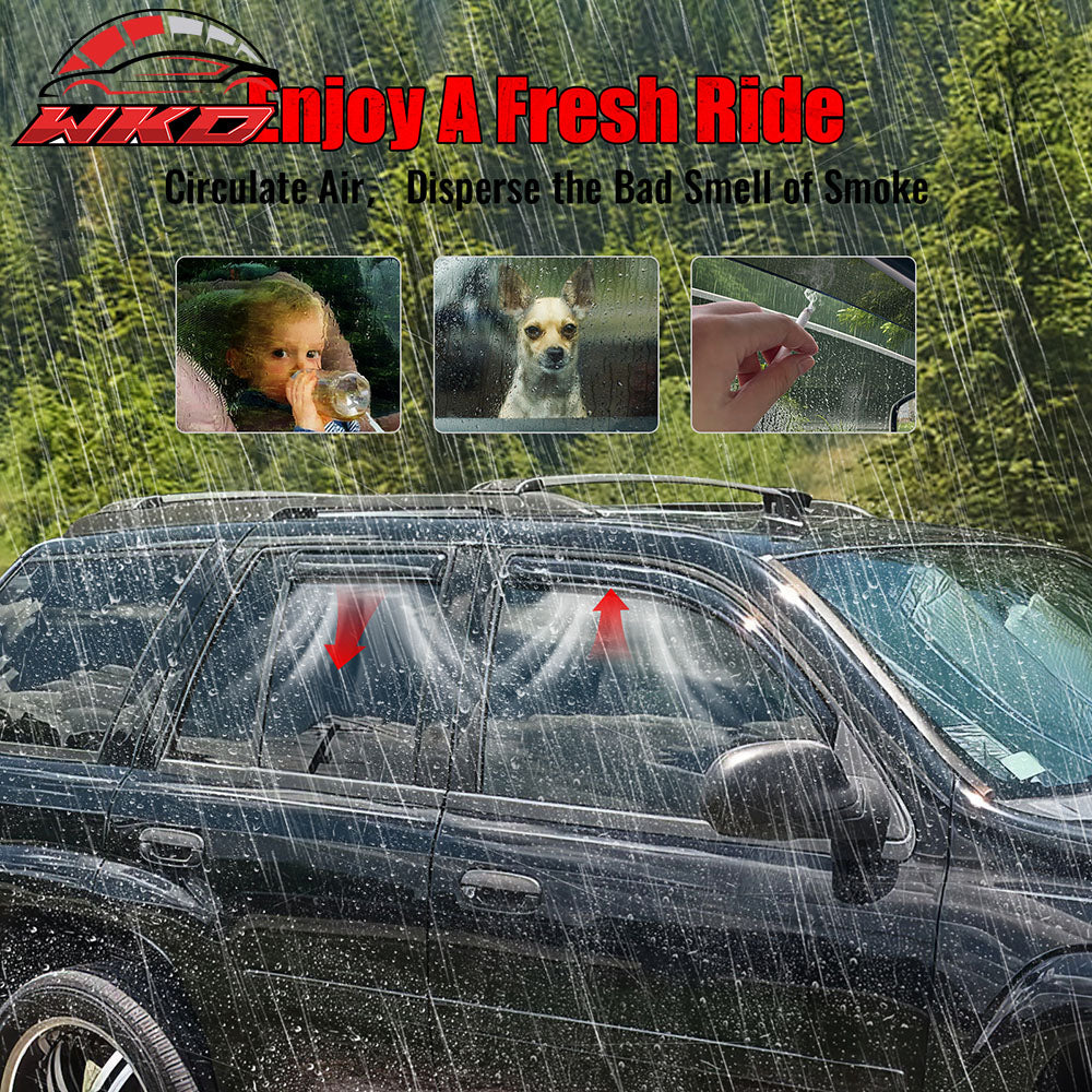 For 02-09 TrailBlazer/GMC Envoy 03-08 Ascender Window Visor In-Channel Deflector