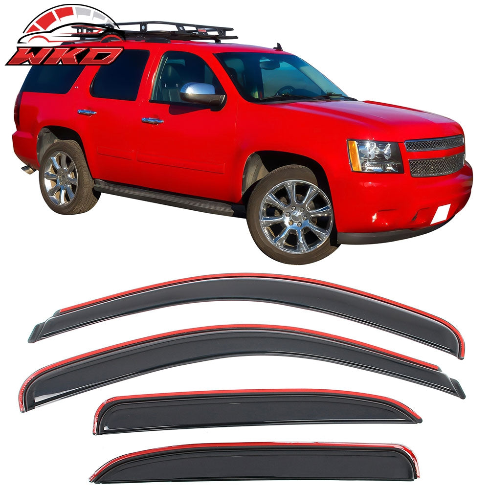 07-14 Chevy Tahoe & GMC Yukon Window Visors Rain Guard Deflector In-Channel | Wholesale