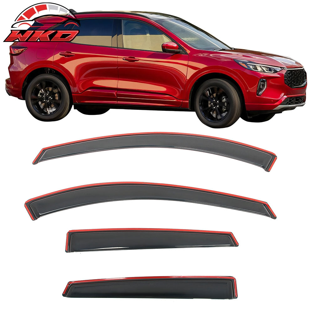 For 20-26 Ford Escape Window Visors Deflectors In Channel Acrylic Rain Sun Guard | Wholesale
