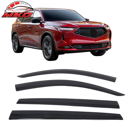 22-25 Acura MDX Low Profile Style Tape-On Window Visors Sun Rain Deflectors | Wholesale