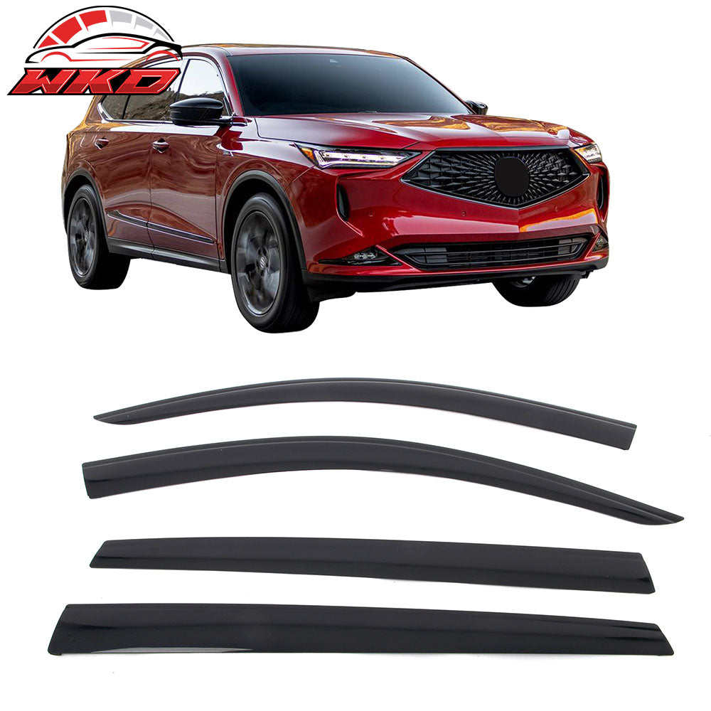 22-25 Acura MDX Low Profile Style Tape-On Window Visors Sun Rain Deflectors | Wholesale