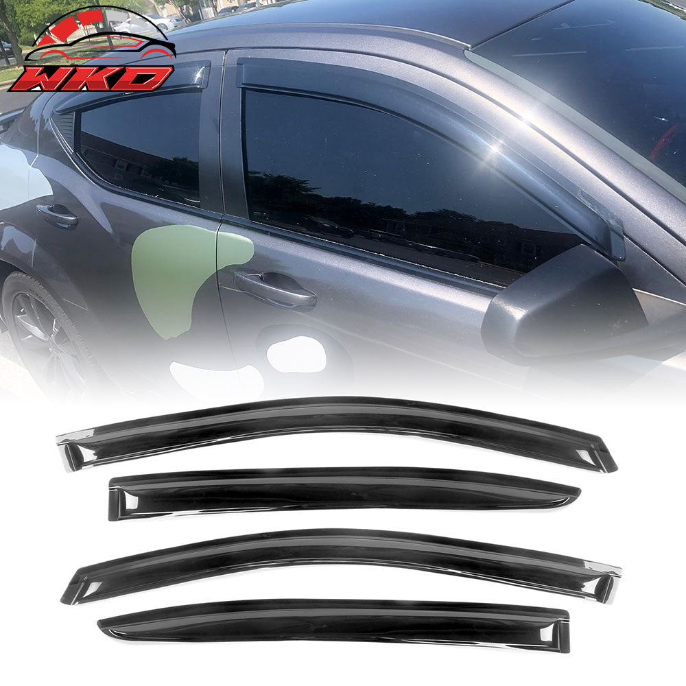 08-14 Dodge Avenger Acrylic Window Visors Sun Rain Guards Deflector 4Pc Set | Wholesale