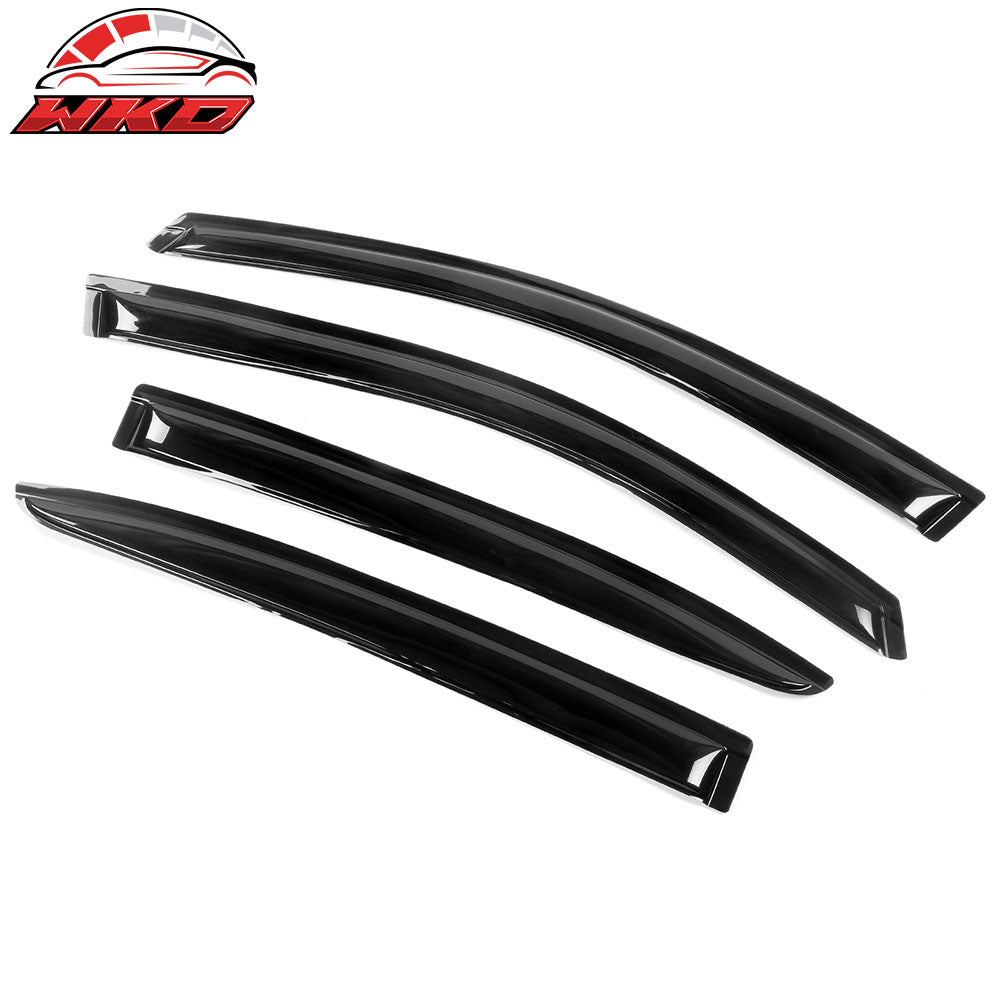 Fits 08-14 Dodge Avenger Acrylic Window Visors Sun Rain Guards Deflector 4Pc Set