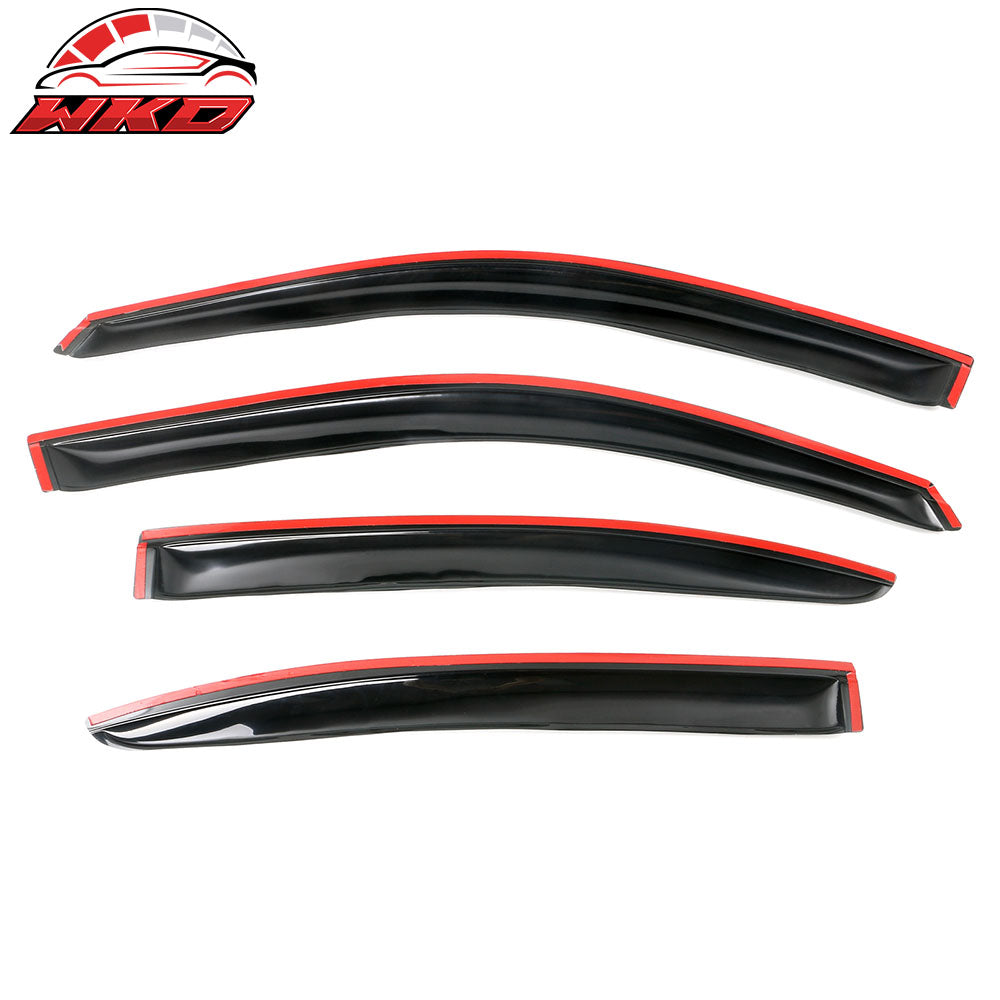 Fits 08-14 Dodge Avenger Acrylic Window Visors Sun Rain Guards Deflector 4Pc Set