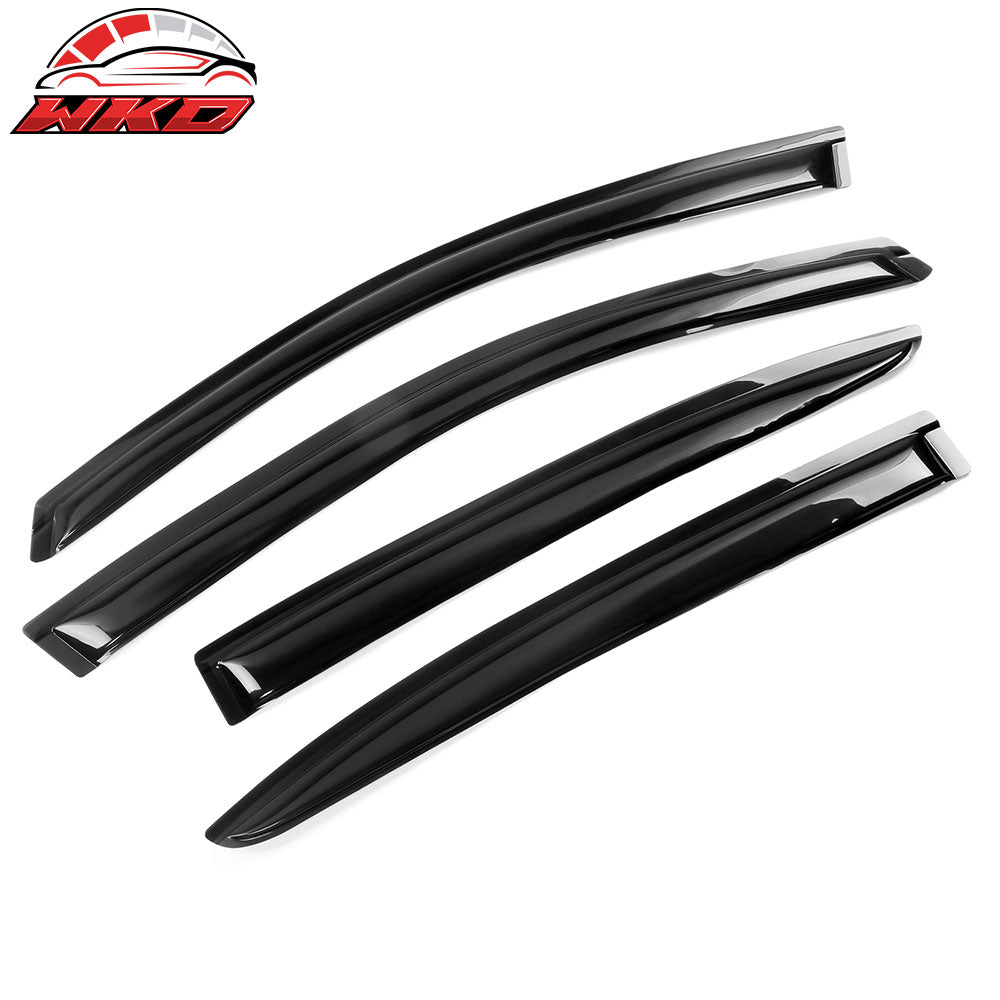 Fits 08-14 Dodge Avenger Acrylic Window Visors Sun Rain Guards Deflector 4Pc Set