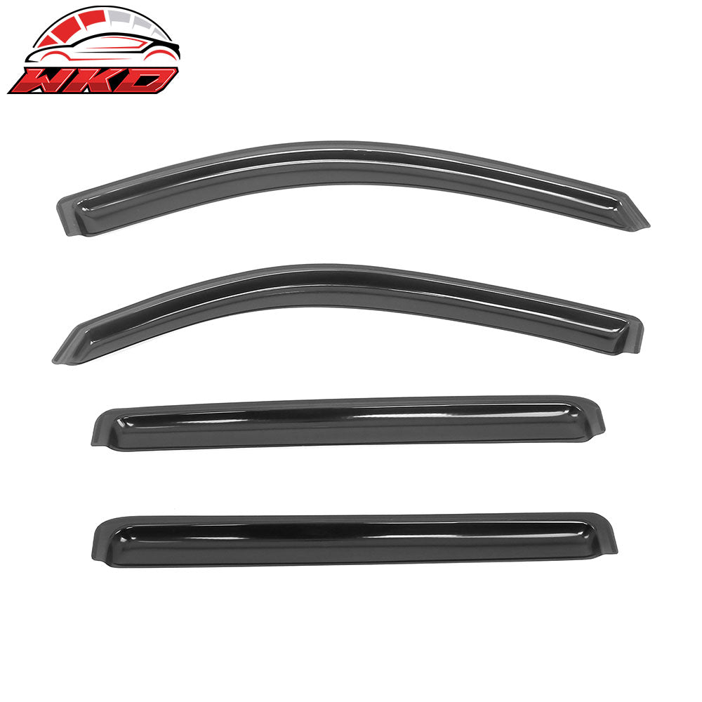 Fits 19-25 Silverado Sierra 1500 2500 3500 HD Crew Cab Window Visors In-Channel