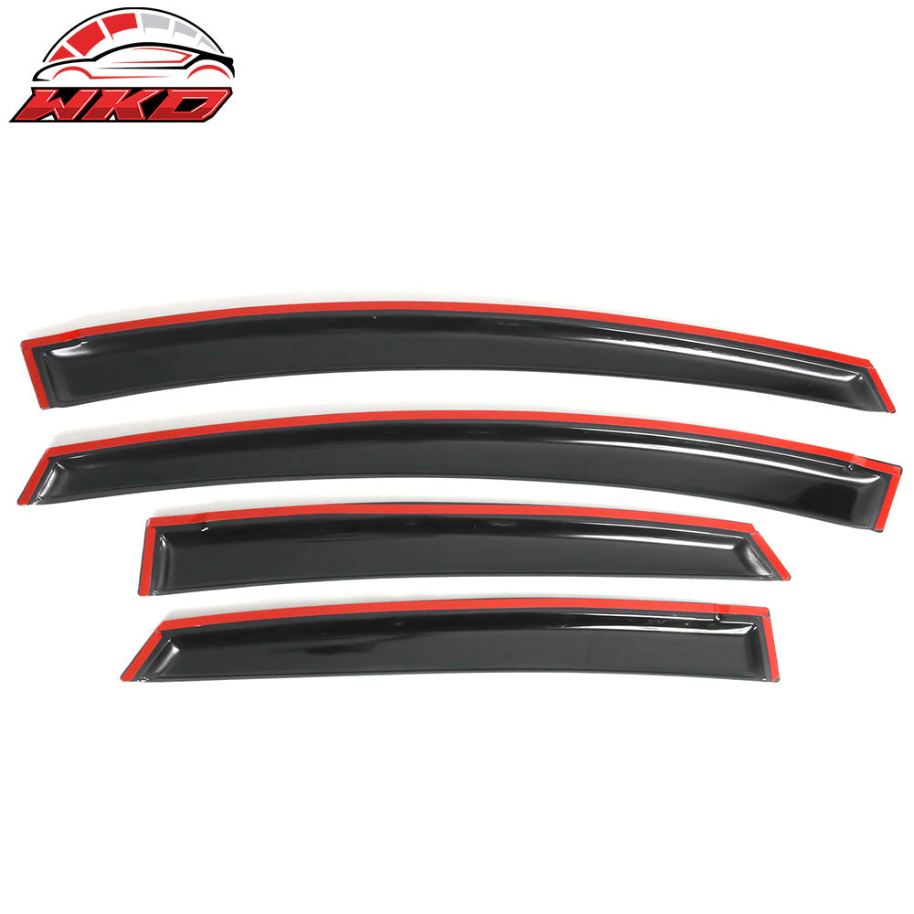 Fits 10-15 Toyota Prius Acrylic Window Visors Smoke Sun Rain Vent Guard 4Pc Set