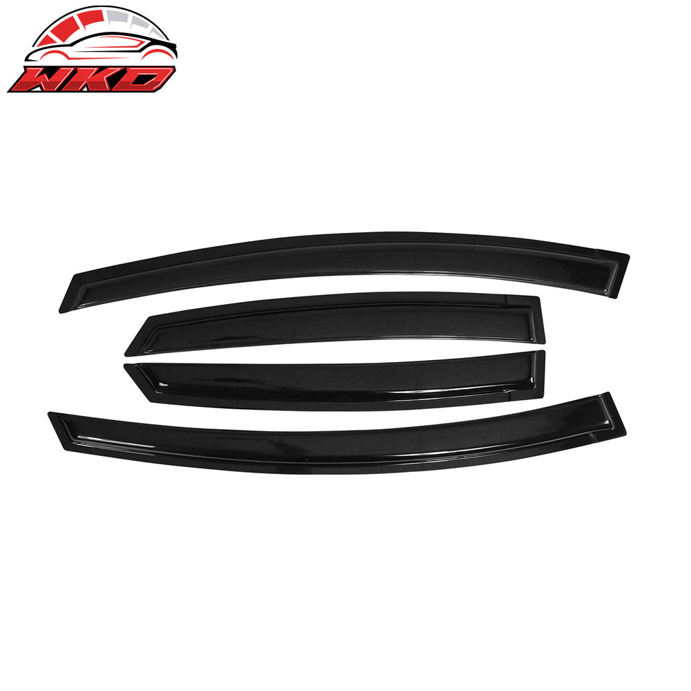 Fits 10-15 Toyota Prius Acrylic Window Visors Smoke Sun Rain Vent Guard 4Pc Set