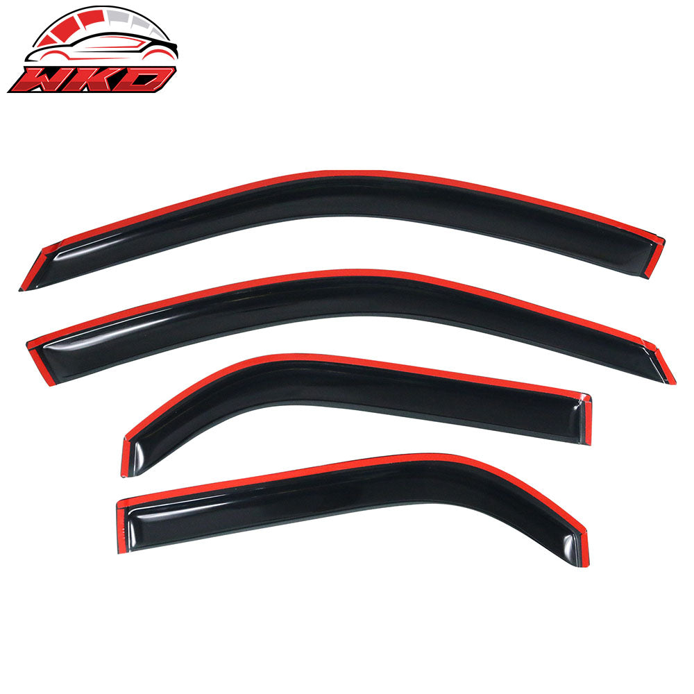 Fits 01-06 Acura MDX Acrylic 4PCS Window Visors Vent Rain Sun Windshields Guard