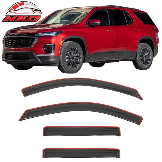 18-23 Chevy Traverse Window Visors Vent Rain Guards Deflectors In-Channel | Wholesale