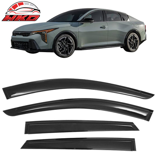 25-26 Kia K4 Window Visors Vent Rain Wind Sun Guards Deflectors Tape-On | Wholesale