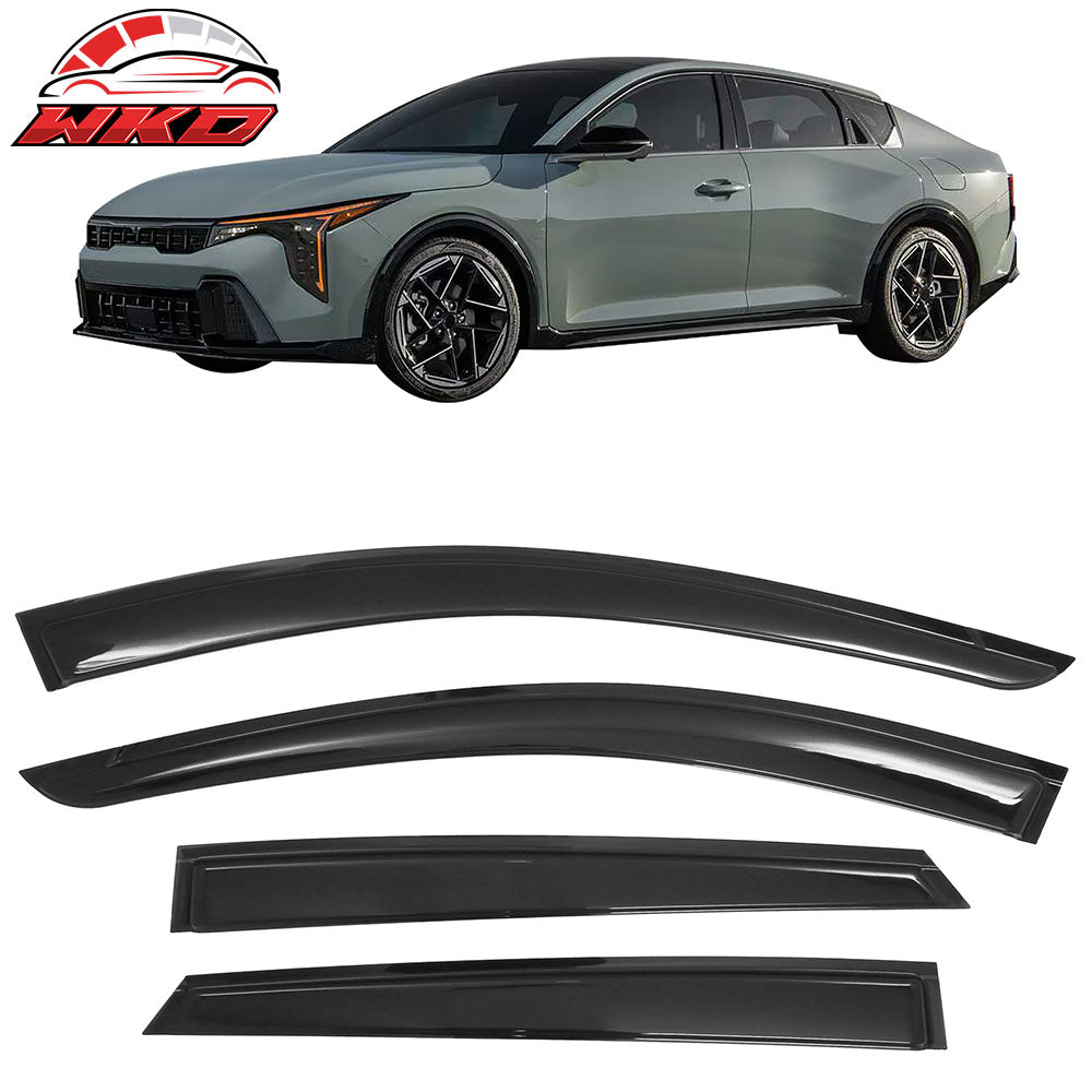 25-26 Kia K4 Window Visors Vent Rain Wind Sun Guards Deflectors Tape-On | Wholesale