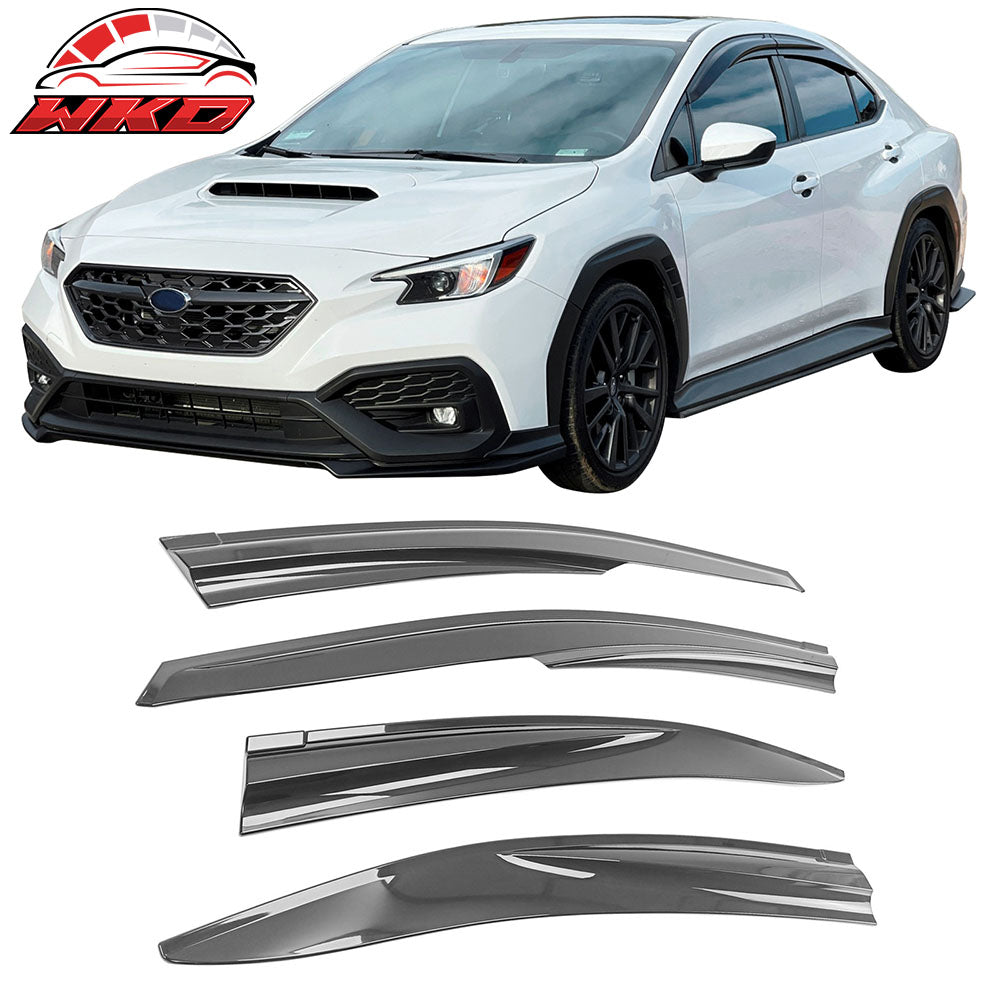 Wholesale 22-25 Subaru WRX 5th Mugen Style Window Visors Sun Rain Wind Guards Tape-On