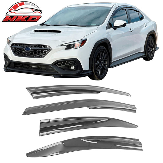 Wholesale 22-26 Subaru WRX 5th Mugen Style Window Visors Sun Rain Wind Guards Tape-On