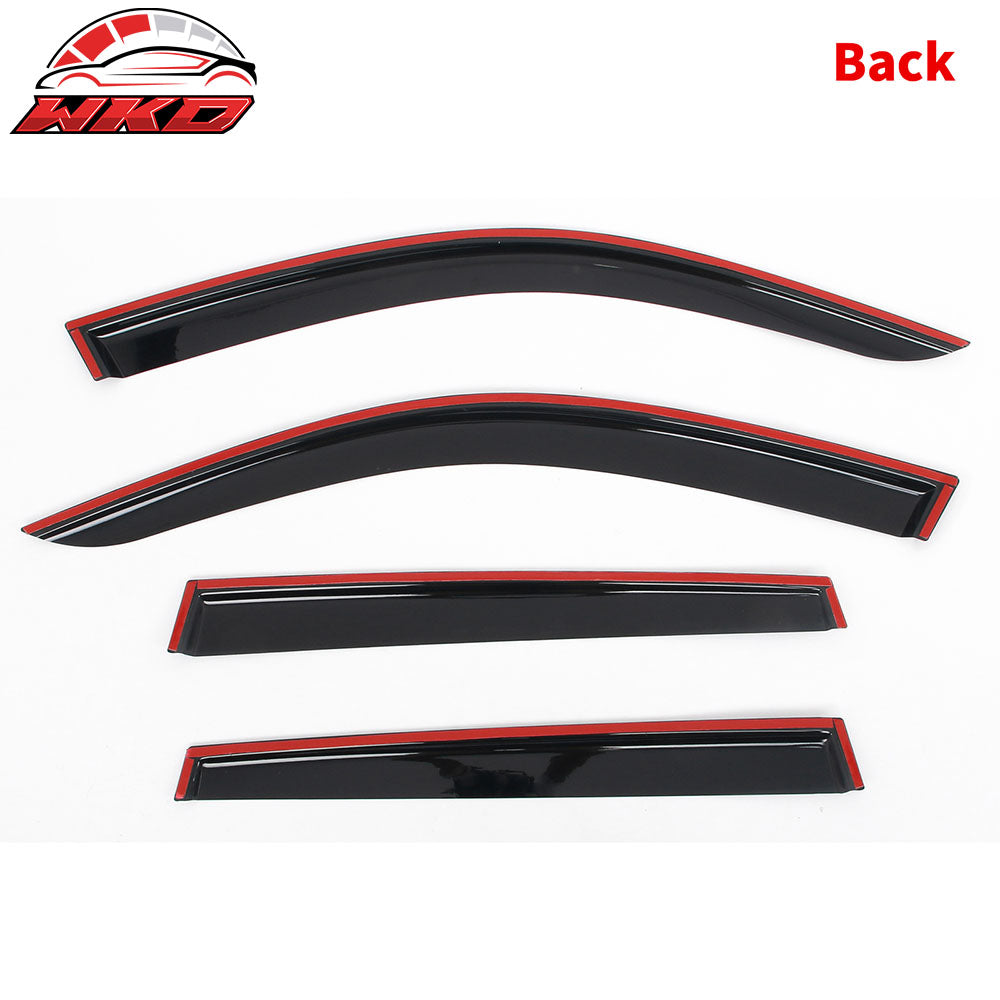 Fits 18-24 BMW G01 X3 Tape on Window Visors Vent Rain Sun Wind Guards Deflectors