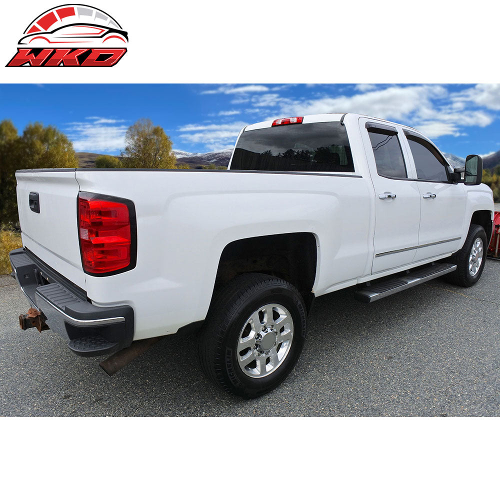 Fits 14-19 Chevy Silverado GMC Sierra Extended Cab Window Visors Acrylic 4PCS